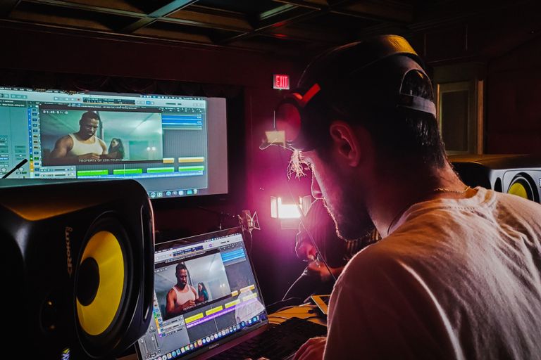 Working on the score for The Chi